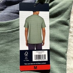 Lands’ End Men’s Green Short Sleeve T-Shirt Classic Fit Stretch Crew Neck Size M