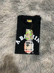 A Bathing Ape BAPE Black Ape Head Logo Graphic Tee Cotton Crew Neck Men’s M