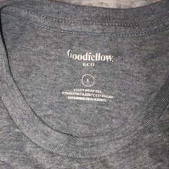 Goodfellow Shirt Mens Large Gray Every Wear Tee Crewneck Soft Casual T-Shirt