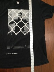 Marilyn Manson Bay Island Sportswear T Shirt Mens Medium Black