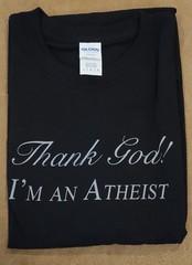 BRAND NEW in Plastic- *Thank God I’m an Atheist* T-Shirt Size Large