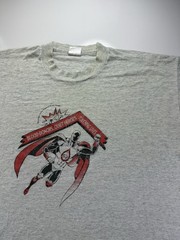Vintage 90s Blood donor superhero tee gray XL faded tag heroes graphic t-shirt