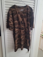 Copart Tee Shirt Men’s Size Medium Trucks Cars Autos All Over Print Mint