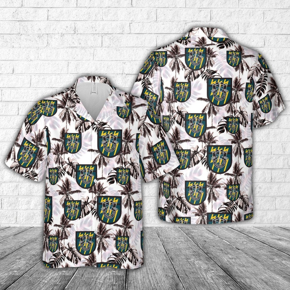 US Army 12th Special Forces Group 12th SFG Hawaiian Shirt