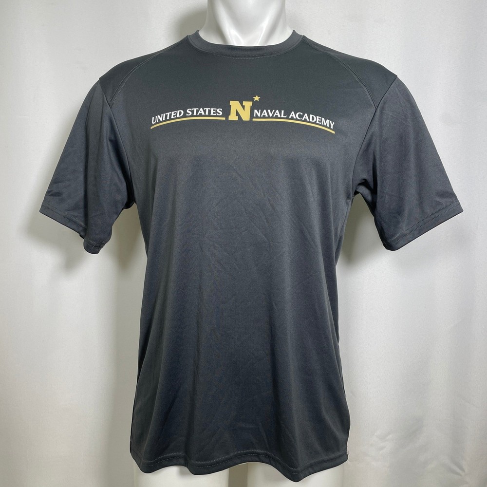 USNA United States Naval Academy Badger Sport Athletic Grey T-Shirt Men’s MEDIUM