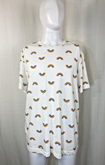 Rainbows T-shirt Size XL White Full Print Front And Back Pride Wear