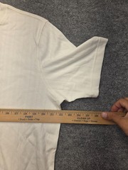 Covington Vertical Ribbed T Shirt Men Sz L White Short Sleeve Crew Neck Casual