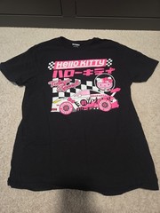 Hello Kitty Tokyo Speed Black Graphic T-Shirt Sanrio Anime, Old Navy Size S