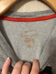 Gray and Red Nike Shirt Size L