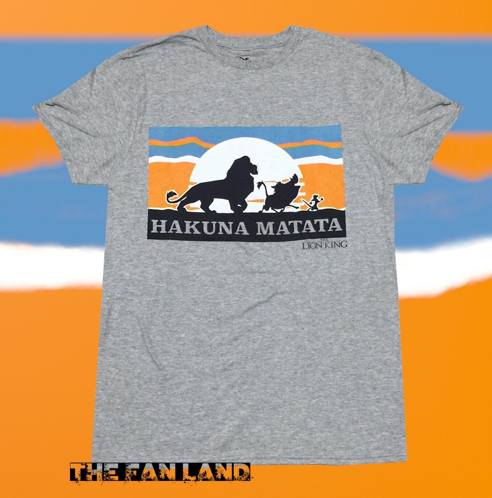 New Disney The Lion King Hakuna Matata Mufasa Simba Mens T-Shirt