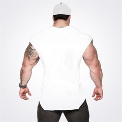 Men Gym Singlets Tank Tops Stringer Bodybuilding Fitness Vests Sports Clothes