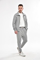 All Saints Mens Zip Thru Funnel Neck Designer Cardigan Sweatshirt Sweater Jacket