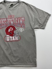 Utah Rose Bowl Game T Shirt Mens XL Gray 2023 Football ComfortWash Tee