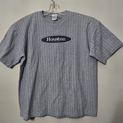Vintage Cal Cru Houston T-Shirt Men’s Size XL Single Stitch Ribbed Knit Texas