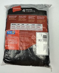 Hanes Tag less T-Shirt 4-Pack Men’s Cool Comfort FreshIQ (Black & Grey) 2XL