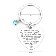 Soulmate Keychain,Couple Keychain,Soulmate gifts,Stainless Steel Keychain Gif…