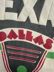 Vintage 80s Dallas Texas Distressed Men’s Large White Stedman T-shirt Tee