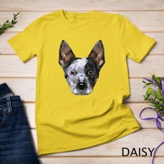 Geometric Blue Heeler Australian Cattle Dog Zip Tee Unisex T-shirt