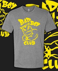 Bad Boy Club Retro Main Yellow Logo Retro Shirt Fast Ship!