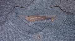 Henley Pullover Shirt Taylor And Henry Waffle Thermal Gray Long Sleeve XL Nice