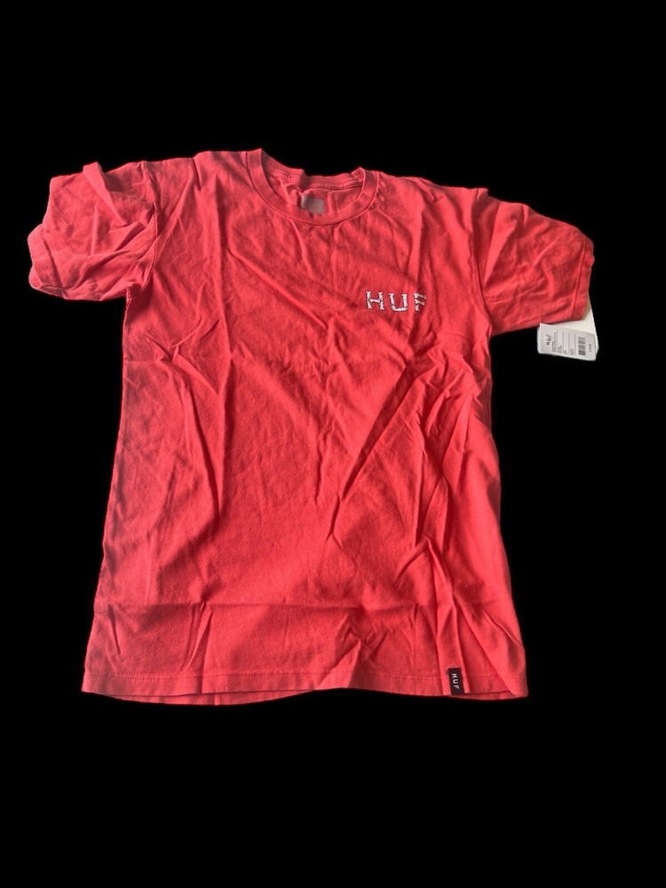 HUF Boner Classic H Men’s T-Shirt Size Small Cayenne Color
