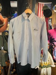 Vintage 1960s Topman Japan White Tiger Embroidered Souvenir Shirt