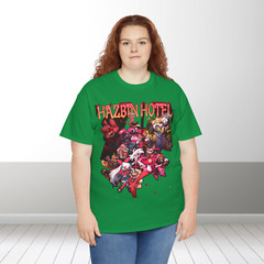 Hazbin Hotel Character Print Poster Style T-Shirt Unisex Gildan Cotton Tee