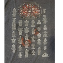 Rock & Roll Hall of Fame Shirt Mens XL Blue 2016 Inductees Band Tee Music NWT