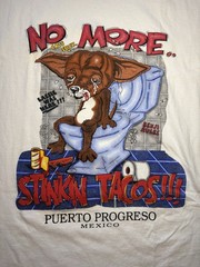 Vintage 90s No More Stinkin Tacos Shirt Sz M Funny Chihuahua Dog Mexico Vacation