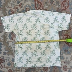 Vintage 80s Miami Hurricanes Football All Over Print Shirt Sz Large
