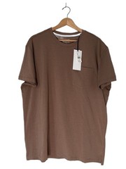 Kenneth Cole The Pocket Tee Men’s T-Shirt Acorn Brown Short Sleeve Large NWT