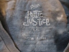 Poetic Justice Shirt Mens Large Black Gray Tie Dye Tupac Rap Hip Hop Street Wear
