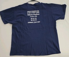 Bruce Springsteen And The E Street Band 2003 Summer Tour Concert T-Shirt Size XL