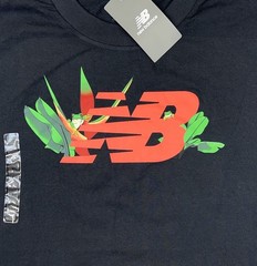 NEW BALANCE Coqui Frog Graphic T-Shirt Black Crewneck Logo Men’s Size Large NWT