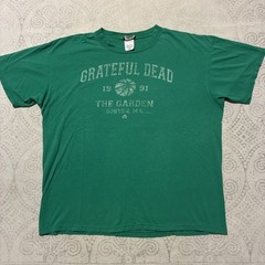 Vintage 2002 Grateful Dead Liquid Blue Shirt Boston Garden Basketball XL Band