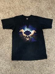 Vintage 95 Single Stitch Alaska Wildlife Flame Harley Davidson USA Made Shirt XL