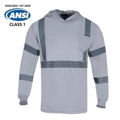 3pcs Safety Reflective High Visibility Long Sleeve Shirts ANSI Class 1 Hi Vis…