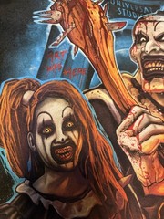 Universal Studios Halloween Horror Nights 2025 Terrifier Art the Clown Cafe 2XL