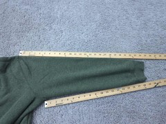 London Fog Thermal Shirt Mens L Green Long Sleeve Ribbed Knit Fleece Lined