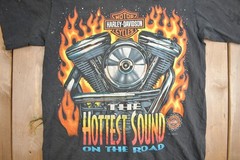 Harley Davidson T-Shirt 1996 Single Stitch 1Pc Black USA Free Ship
