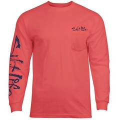 Salt Life “One Cast at a Time” Long Sleeve Men’s Graphic T-Shirt, Lg, XL, or 2XL