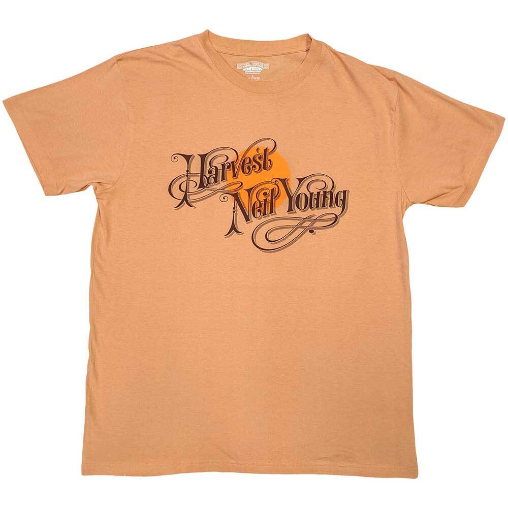 Neil Young Harvest T-Shirt Yellow New
