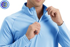 Men’s UPF 50+ T-Shirt 1/4 Zip Up Sun Block UV Protection Outdoor Fishing Shirts
