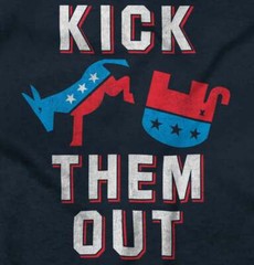 Kick Republicans Out Pro Democrat Liberal Political Left Classic T Shirt Tee