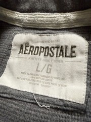 Vintage 2000s Aeropostale Men’s Gray Long Sleeve Thermal Crewneck Shirt