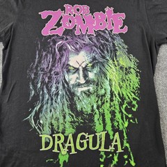 Rob Zombie T Shirt Mens LG Black Dragula Graphic Heavy Metal Tee grundge (T9)