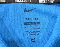Nike Court Men’s Dri-FIT ADV Textured Tennis Polo – HQ0792 435 – Blue – Size: M