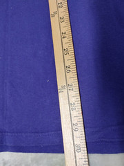 Vintage Hot Cotton Blank T-Shirt Indigo Blue Mens M (Big Baggy) Retro Grunge