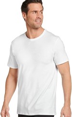 Jockey Men’s T-Shirts Cotton Stretch Crew Neck T-Shirt – 3 Pack, White, XL