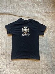 West Coast Choppers Men’s S Black Cotton Double-Sided Graphic Logo T-Shirt